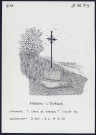 Hodenc-l'Evêque (Oise) : calvaire croix de chemin - (Reproduction interdite sans autorisation - © Claude Piette)