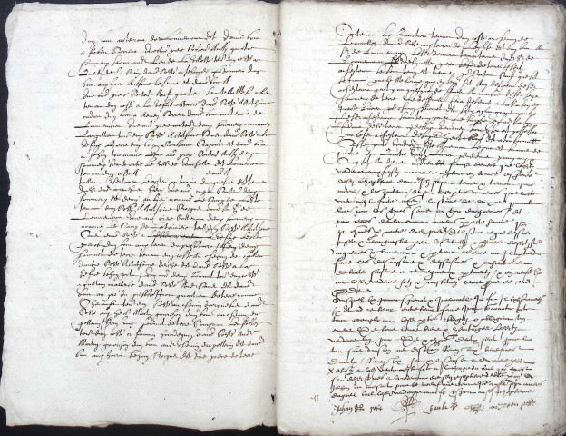 Etude de Me François De Saint-Fuscien à Amiens (étude n°26). Minutes de l'année 1610