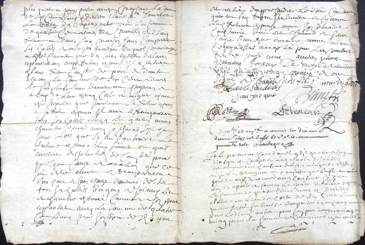 Etude de Me Jean-Baptiste Trencart à Amiens (étude n°12). Minutes de l'année 1695