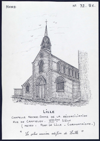Lille (Nord) : chapelle Notre-Dame - (Reproduction interdite sans autorisation - © Claude Piette)