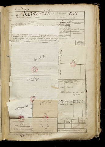 Marseille, Victor Léon Alfred, né le 05 septembre 1890 à Lépine (Pas-de-Calais), classe 1910, matricule n° 871, Bureau de recrutement d'Abbeville