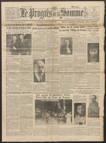 Le Progrès de la Somme, numéro 20755, 8 juillet 1936