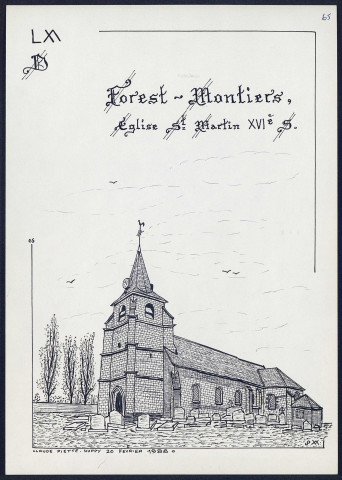 Forest-Montiers : église Saint-Martin XVIe siècle - (Reproduction interdite sans autorisation - © Claude Piette)