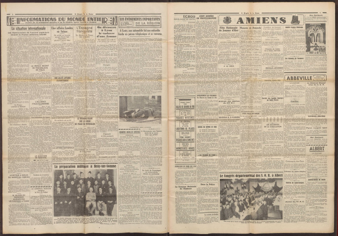 Le Progrès de la Somme, numéro 21785, 14 mai 1939