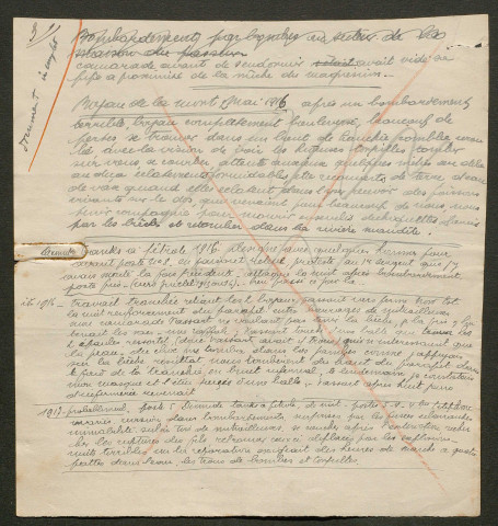 Témoignage de Anonyme 22 et correspondance avec Jacques Péricard