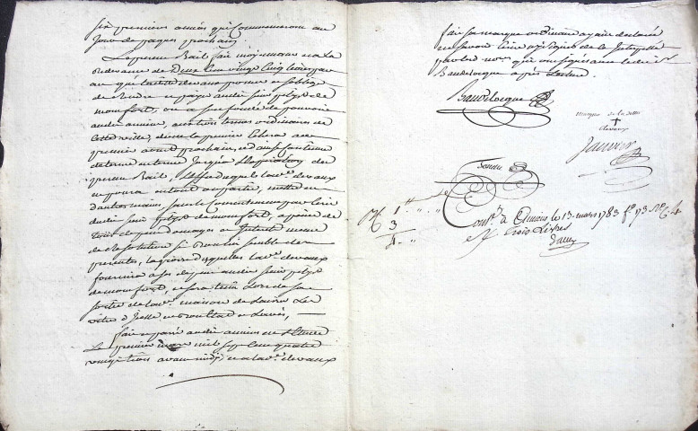 Etude de Me Louis François Janvier à Amiens (étude n°2). Minutes de l’année 1783