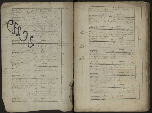 Contrôle des actes du bureau d'Airaines pour la période du 22 juin 1714 au 23 juin 1720