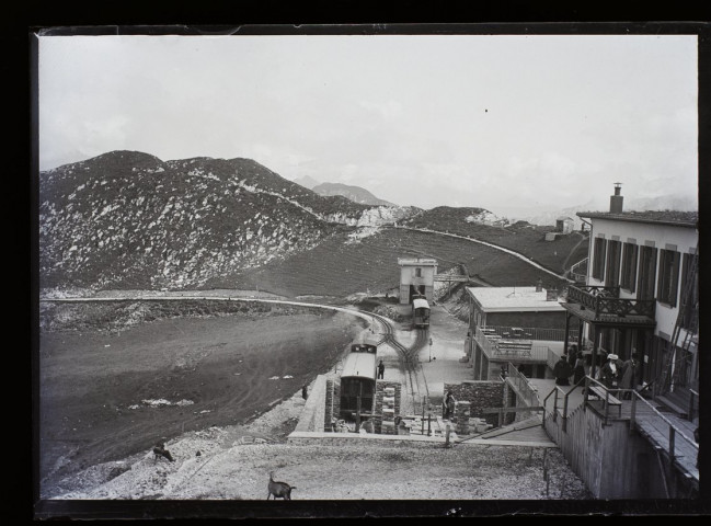 Rochers de Naye vue prise près de la gare - juillet 1903
