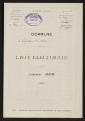 Liste électorale : Hescamps (Agnières), 1ère Section
