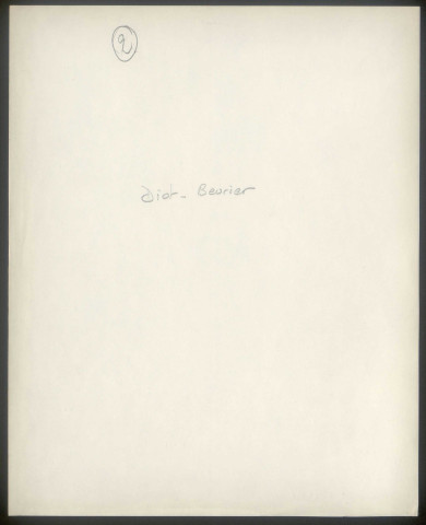 Chaulnes. Demande d'indemnisation des dommages de guerre : dossier Diot-Beurier