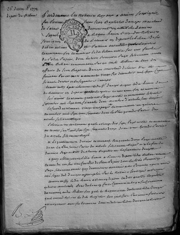 Etude de Me François Henin à Amiens (étude n°3). Minutes de l'année 1772