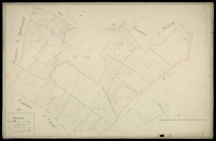 Plan du cadastre napoléonien - Hornoy-le-Bourg (Tronchoy) : Tronchoy, B2