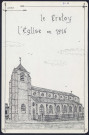 Le Crotoy : l'église en 1915 - (Reproduction interdite sans autorisation - © Claude Piette)