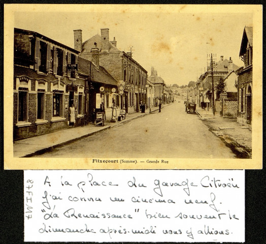 Flixecourt (Somme). Grande Rue