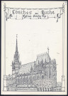 Conches-en-Ouche : église Sainte-Foy, d'après croquis et photographies réalisés en 1978 et 1980 - (Reproduction interdite sans autorisation - © Claude Piette)