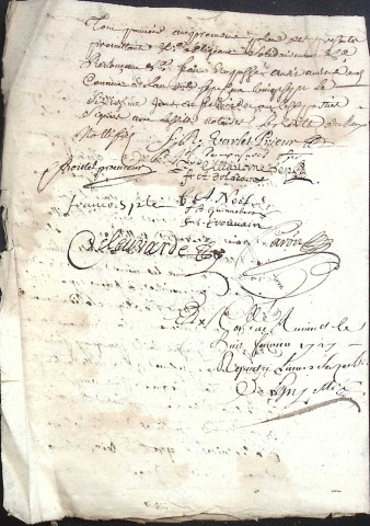 Etude de Me Jean-Baptiste Caron à Amiens (étude n°18). Minutes de l'année 1727