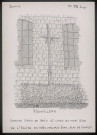 Fienvillers : grande croix de bois le long du mur sud - (Reproduction interdite sans autorisation - © Claude Piette)