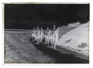 Manoeuvres de septembre 1902, 3e Chasseurs à cheval, route de Velennes