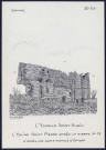 L'Echelle-Saint-Aurin : l'église Saint-Pierre après la Guerre 1914-1918 - (Reproduction interdite sans autorisation - © Claude Piette)