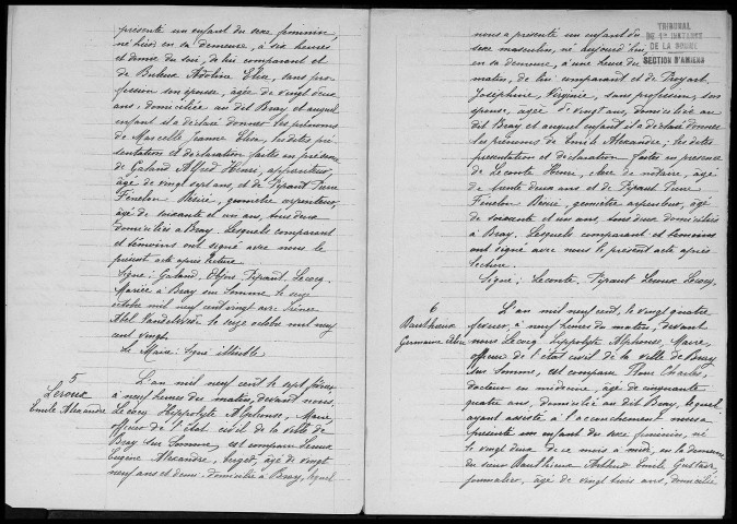 Bray-sur-Somme : naissances, mariages, décès