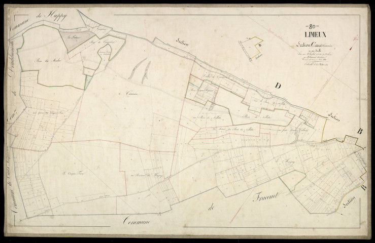 Plan du cadastre napoléonien - Limeux : Canvrière (La), C