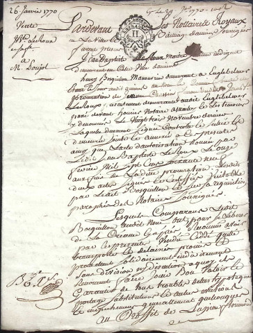 Etude de Me Nicolas Beaudelocque à Amiens (étude n°16). Minutes de l'année 1770