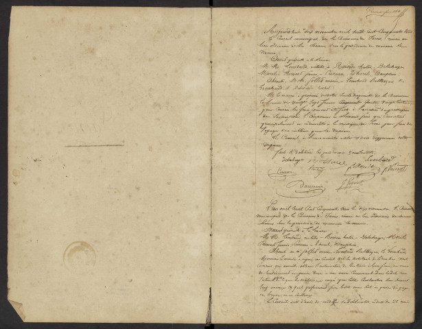 Sains-en-Amiénois. Délibérations du conseil municipal (10 novembre 1853-24 mai 1874)