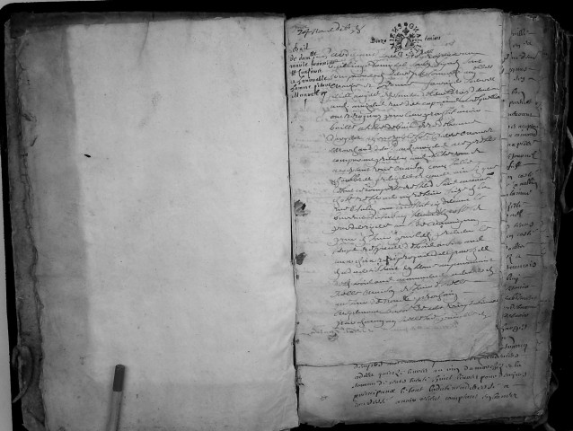 Etude de Me Augustin Perdu à Amiens (étude n°26). Minutes de l'année 1677