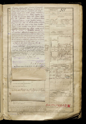 Magnez, Nestor Jules, né le 09 novembre 1889 à Naours (Somme), classe 1909, matricule n° 321, Bureau de recrutement d'Abbeville