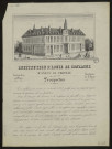 Institution St Louis de Conzague. Instruction publique. D'Anizy-le-Château. Prospectus. Académie de L'Aisne