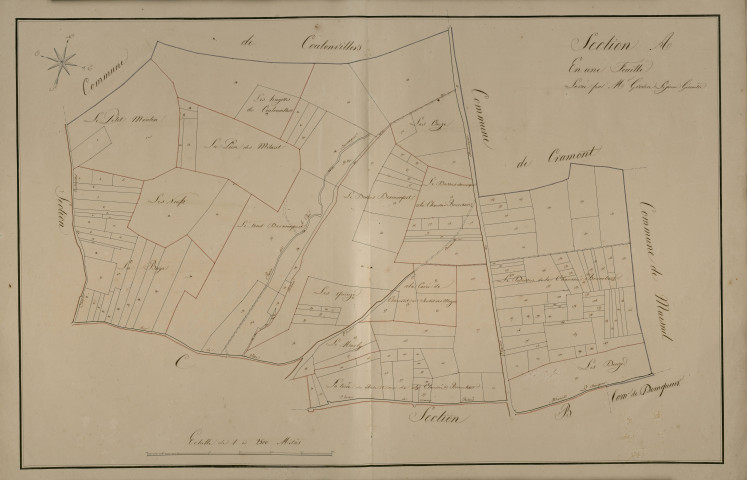 Plan du cadastre napoléonien - Maison-Roland (Maison Roland) : A