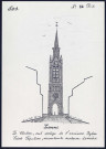 Lomme (Nord) : clocher, seul vestige de l'ancienne église Saint-Sépuclre - (Reproduction interdite sans autorisation - © Claude Piette)
