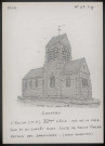 Cauffry (Oise) : église, vue façade sud et du chevêt plat - (Reproduction interdite sans autorisation - © Claude Piette)
