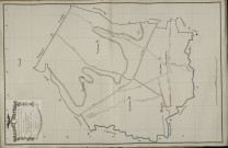Plan du cadastre napoléonien - Thezy-Glimont (Thésy) : tableau d'assemblage