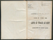 Tirage au sort (arrondissement d'Abbeville) de l'année 1861