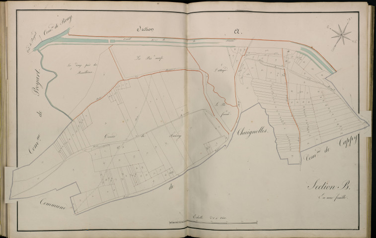 Plan du cadastre napoléonien - Atlas cantonal - Neuville-Les-Bray (La) (La Neuville Les Bray) : B