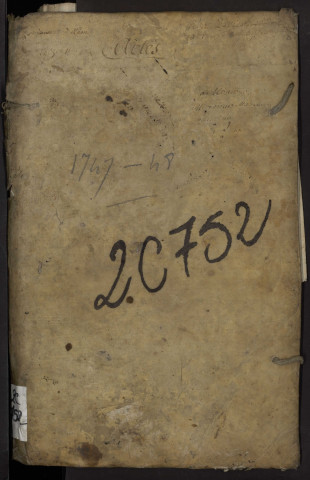 Contrôle des actes du bureau d'Andainville pour la période du 17 février 1747 au 30 mai 1748