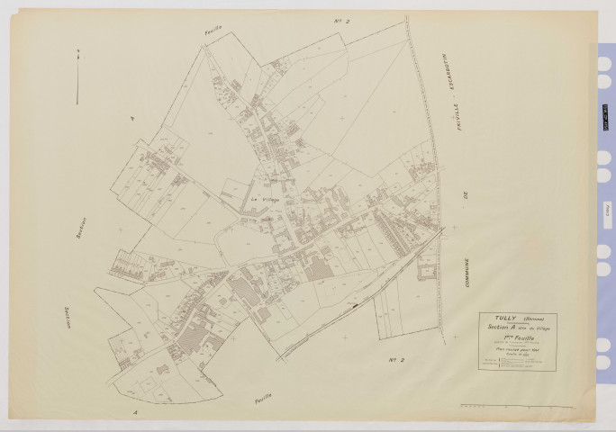 Plan du cadastre rénové - Tully : section A1