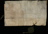 Lettres patentes de Louis XIV ordonnant l'union des biens et revenus de diverses maladreries et hotels-Dieu à l'hôpital qui sera rétabli à Athies