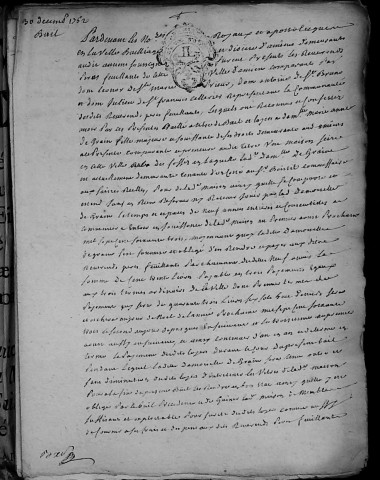 Etude de Me François Henin à Amiens (étude n°3). Minutes de l'année 1762