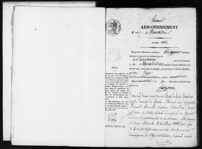 Montdidier : naissances, mariages, décès