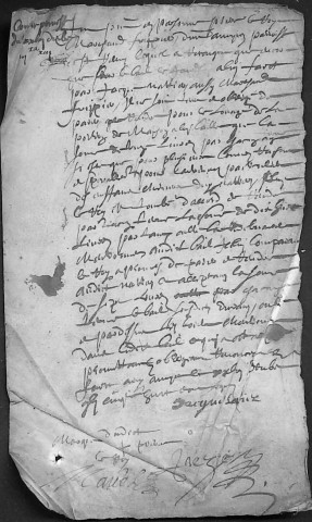 Etude de Me Anselme Pezé à Amiens (étude n°14). Minutes de l'année 1658