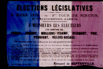 Elections législatives. 5 mars 1876. 2e tour de scrutin. 2e circonscription d'Amiens
