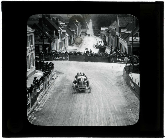 Circuit de Picardie 1913. Le virage de Moreuil