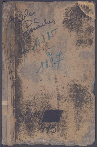 Table des successions et absences du bureau de Gamaches