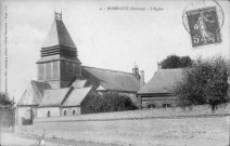 Hombleux (Somme). l'église