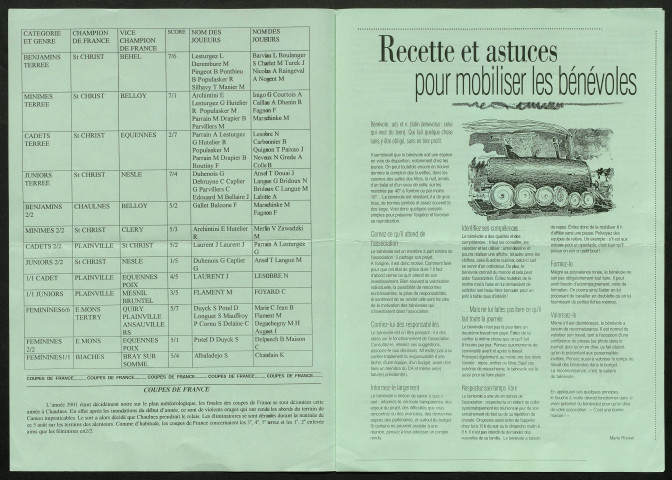 Longue Paume Infos (numéro 41), bulletin officiel de la Fédération Française de Longue Paume
