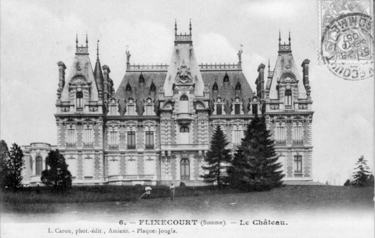Flixecourt (Somme). Le Château