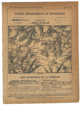 Bernaville : notice historique et géographique sur la commune
