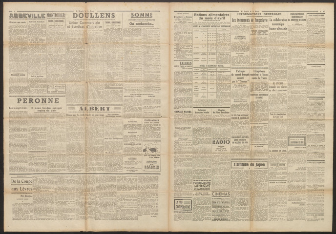 Le Progrès de la Somme, numéro 22321, 3 avril 1941